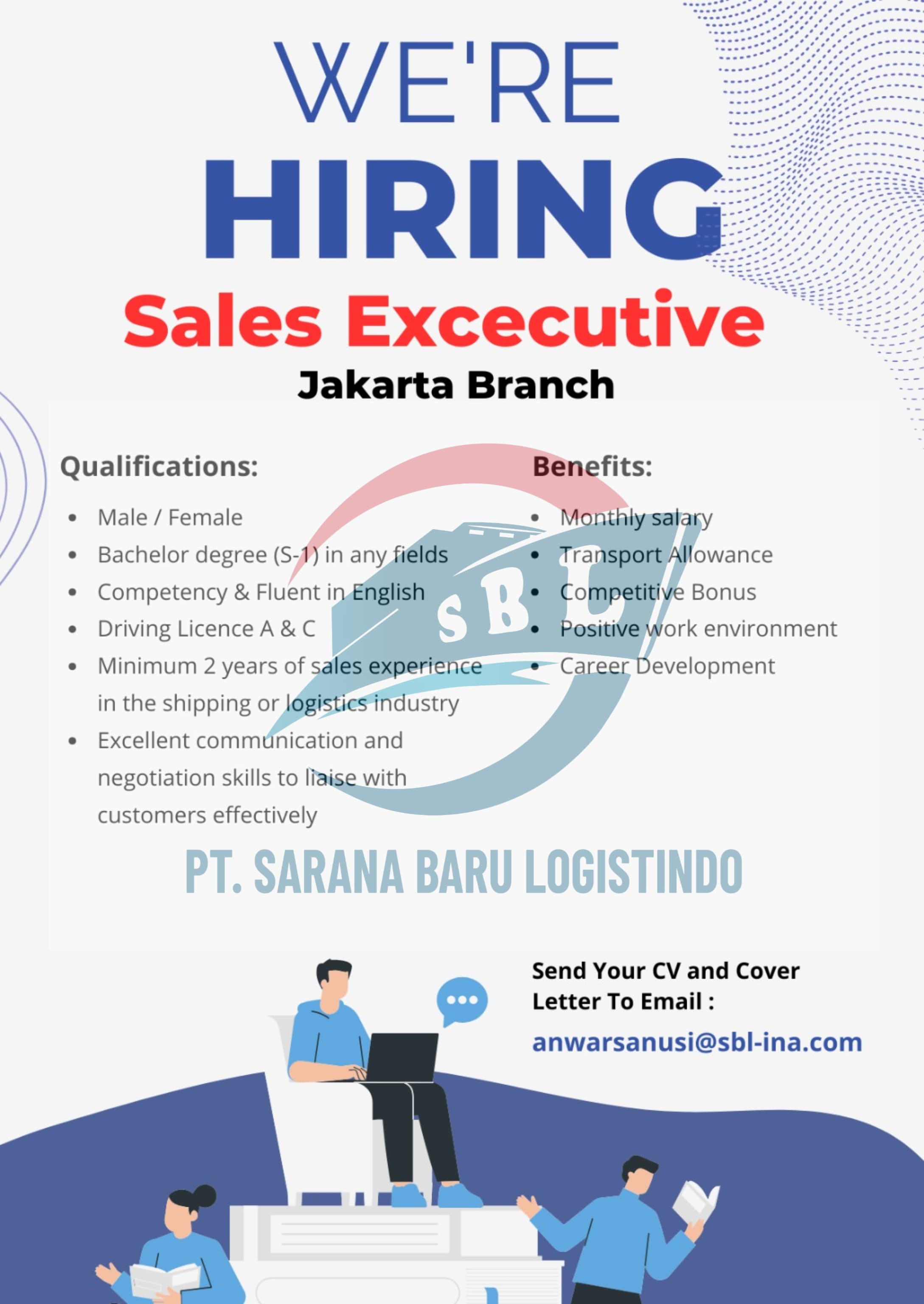 We're Hiring - Sales Executive